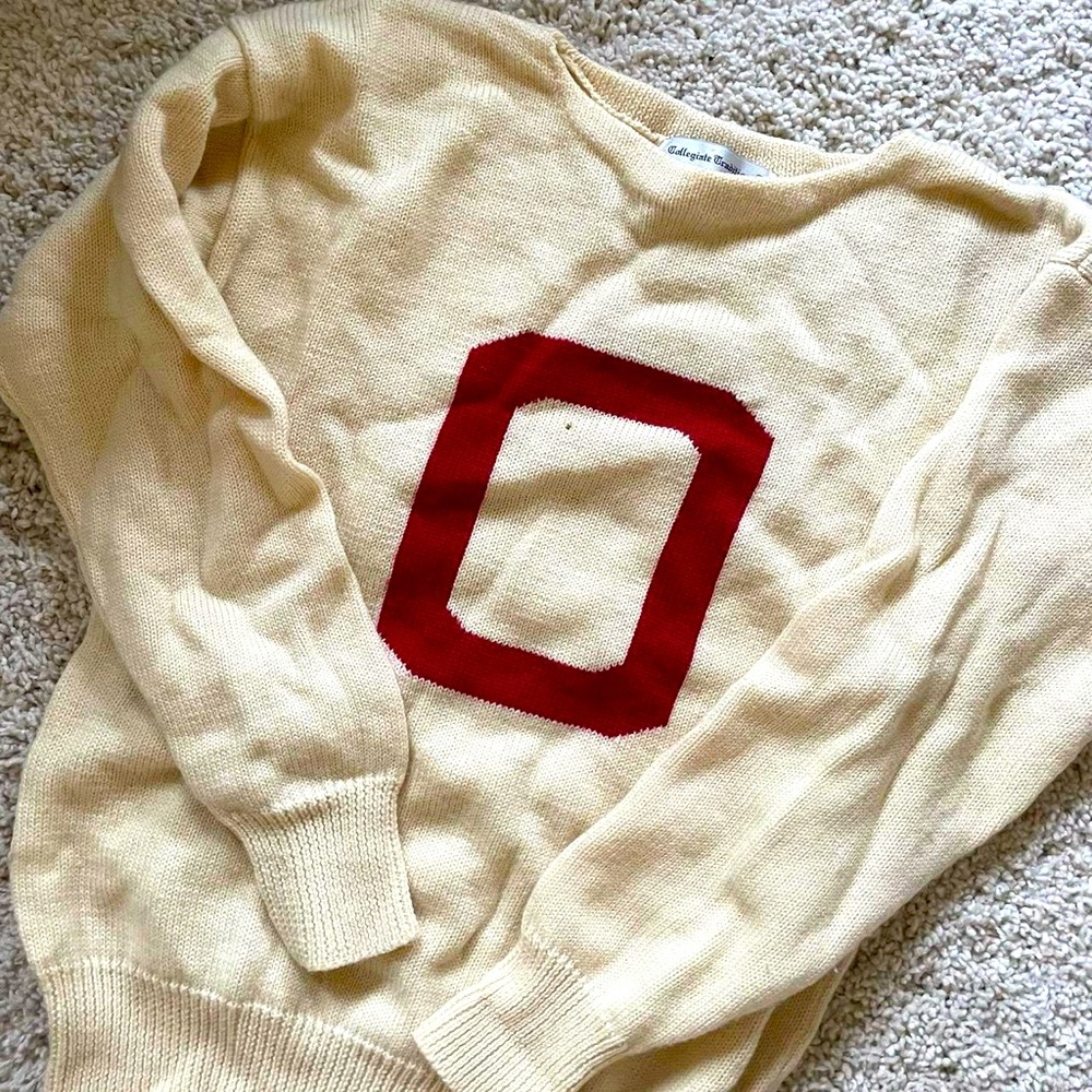 Vintage wool big O Ohio State collegiate sweater